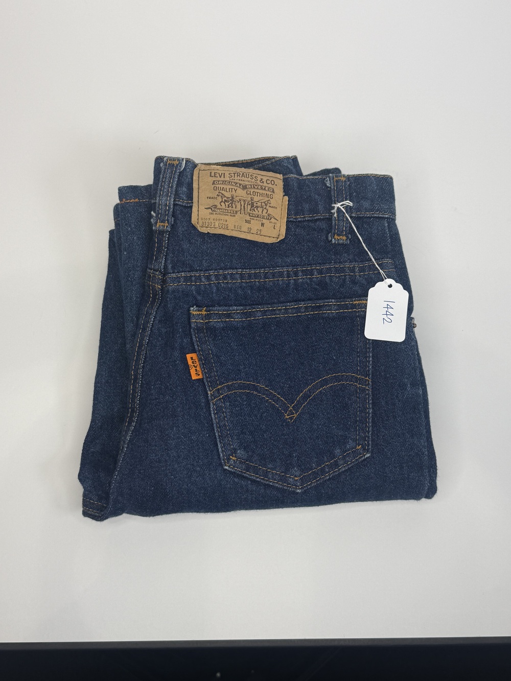 PF-1442 Vintage Levi's 1983 Orange Tab Jeans